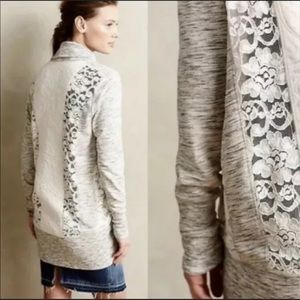 Anthropologie Saturday Sunday Lace Cocoon Cardigan